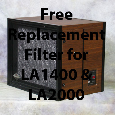 Free Replacement Filter for LA2000 or LA1400