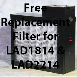 Free Replacement Filter for LAD 1814 & LAD2214