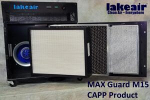 1100 CFM MERV 15 Portable Air Purifier discounted through the LakeAir CAPP Program