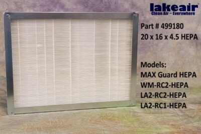 LakeAir HEPA 4.5 Filter 26 x 16 x 4.5