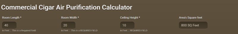 Ventilation Calculator Room Dimensions