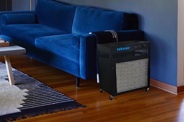 LakeAir Home Air Purifier in a living room setting