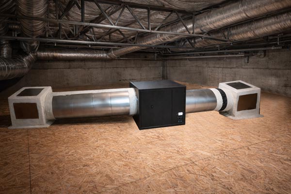 LAAS 3200 Ducted Smoke Eater installed in a commercial building