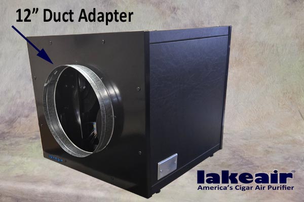 Image of a LakeAir LAAS featuring a 12" round duct adapter